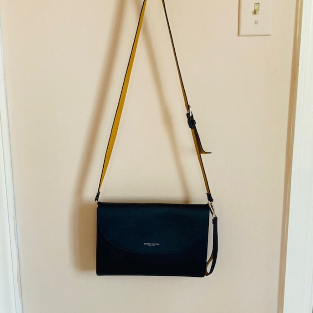 Campo Marzio Navy Renee Clutch/Xbody Bag Vegan Leather